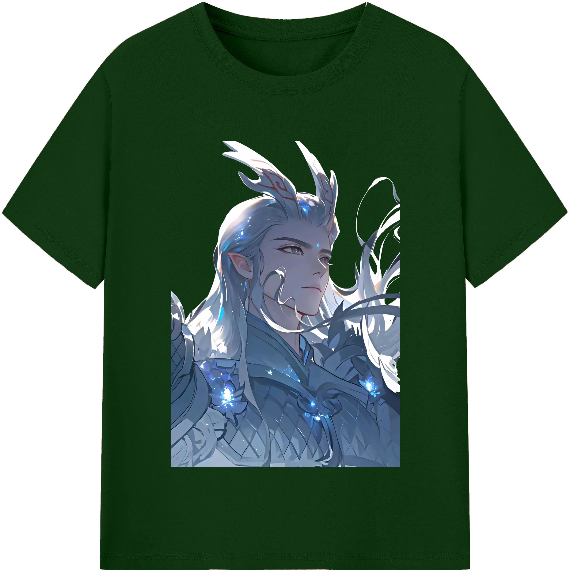 （画像用） Ne Zha 2 ナタ 魔童の大暴れ 綿100％半袖Tシャツ（フロントプリント）